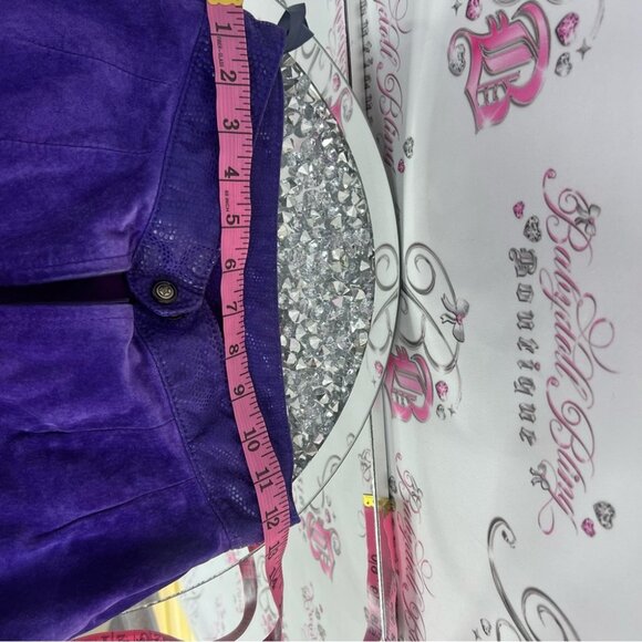 The boutique of leathers skirt leather Elegant royal Purple Midi Skirt - Picture 7 of 8